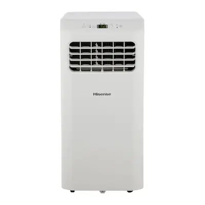 Hisense 6000-BTU DOE 115-Volt-weiße belüftete tragbare Klimaanlage kühlt unter 299 Quadratfuß