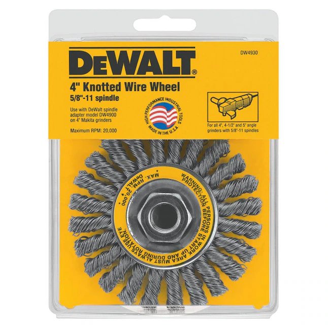 DeWalt 4-in Course Knotted Angle Grinder