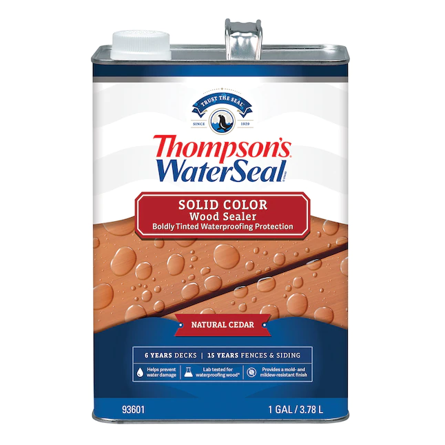 Thompson's WaterSeal Signature Series Pre-tinted Natural Cedar Solid Exterior Wood Stain and Sealer (1 galón)