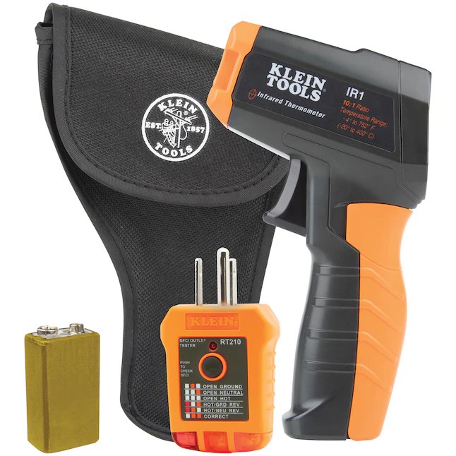 Klein Tools Digital Receptacle Tester Infrared Thermometer