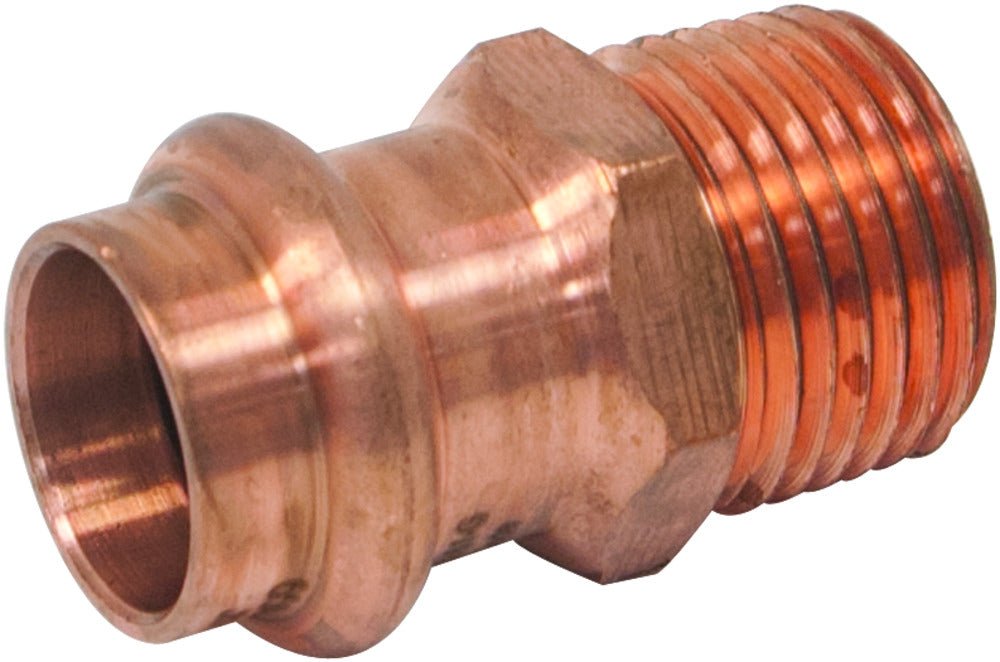 1-1/2 in. x 1-1/2 in. Copper Press x MPT Pressure Male Adapter