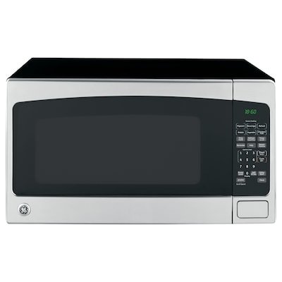 GE 2-cu ft 1200-Watt Countertop Microwave Stainless Steel