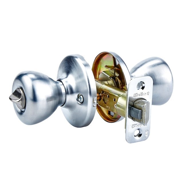 Kwikset Security Tylo Satin-Chrom-Türknauf mit Schlüssel