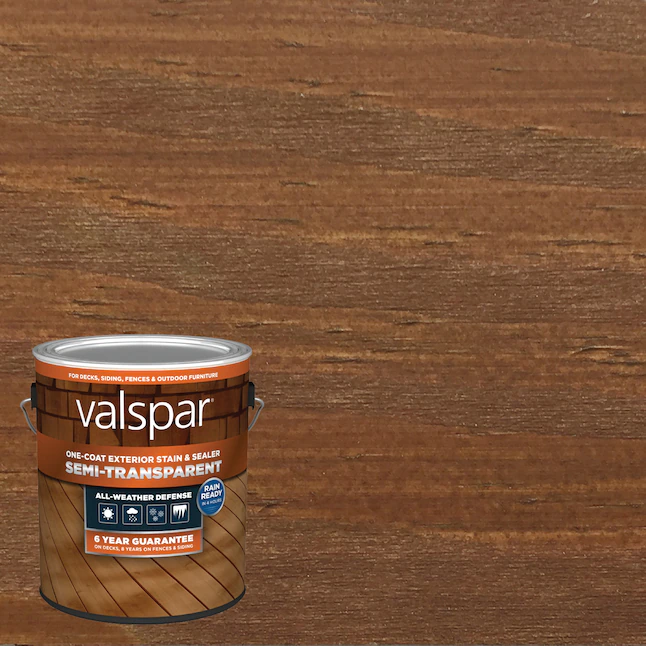 Tinte y sellador para madera exterior semitransparente Valspar® Pinebark (1 galón)