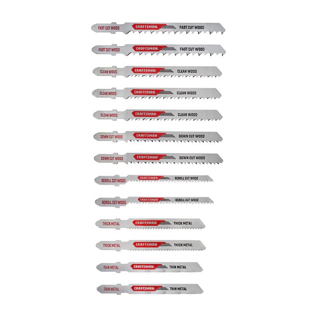 CRAFTSMAN T-Schaft-Klingensatz aus Kohlenstoffstahl (13er-Pack)