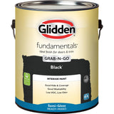 Látex interior Glidden Fundamentals Grab-N-Go, semibrillante (negro, 1 galón) 