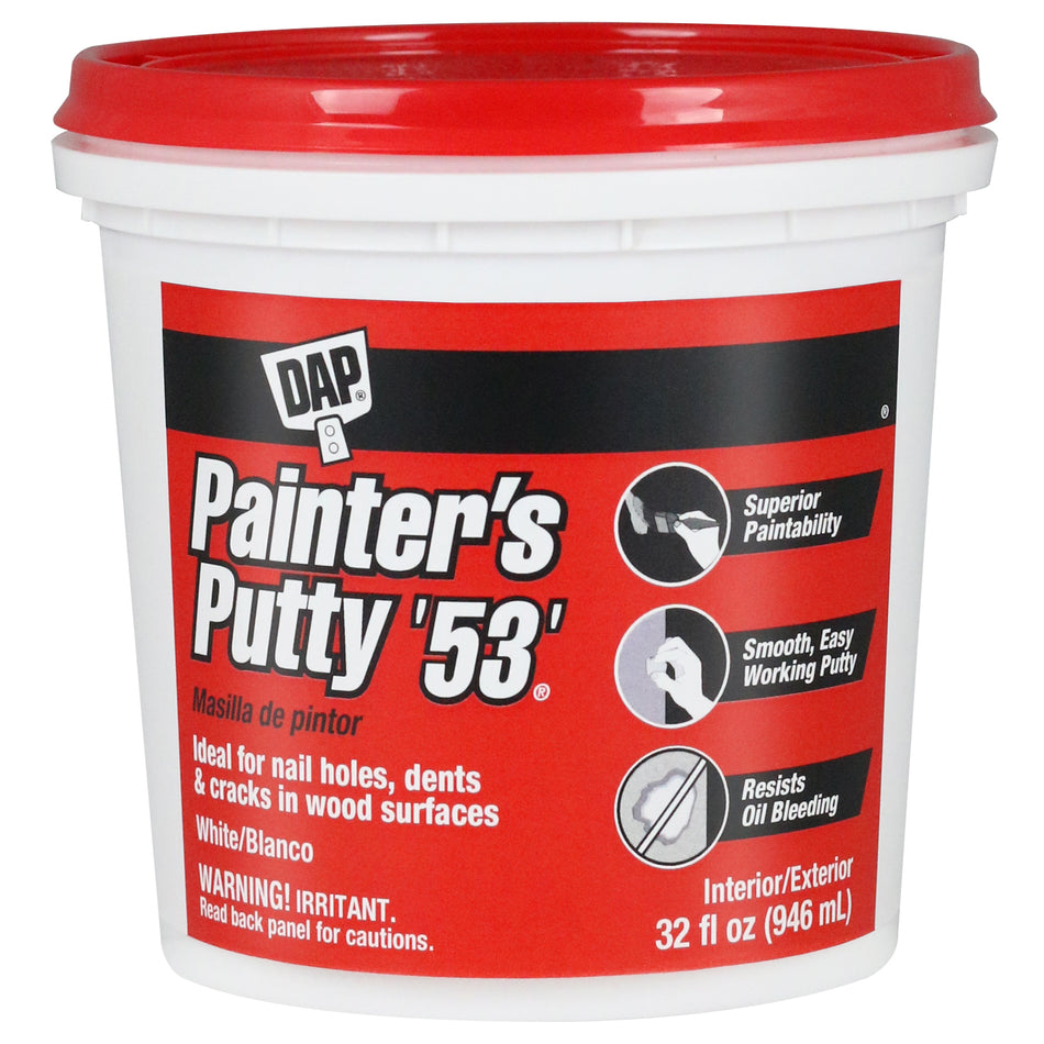 DAP 12244 Painters Putty '53' – 1 Quart (32-fl oz)