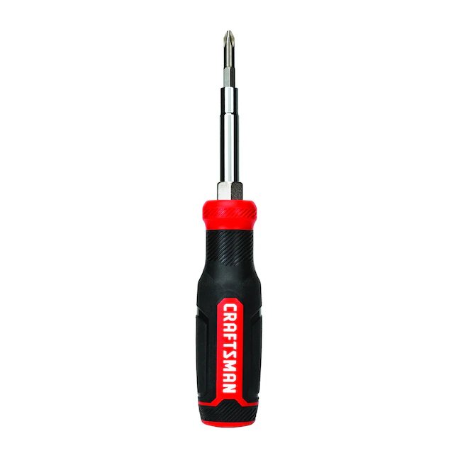 CRAFTSMAN 6-teiliger Multi-Bit-Schraubendreher mit Griff aus Bimaterial