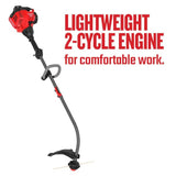 CRAFTSMAN WC2200 25-cc 2-Cycle 17-in Curved Shaft Gas String Trimmer with Attachment Capable and Edger Capable