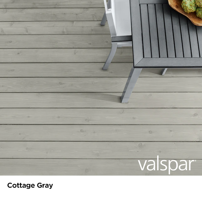 Valspar® Cottage Grey Tinte y sellador para madera exterior semitransparente (1 galón)