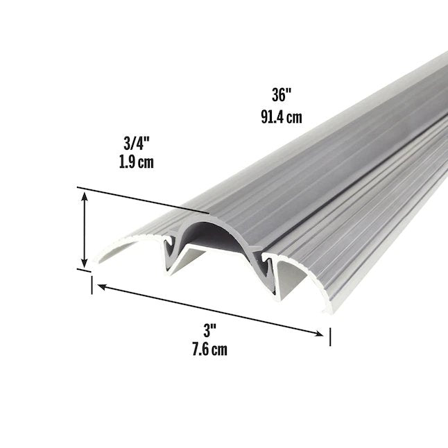 M-D 36-in x 0.75-in Aluminum Door Threshold (Install with Screws)