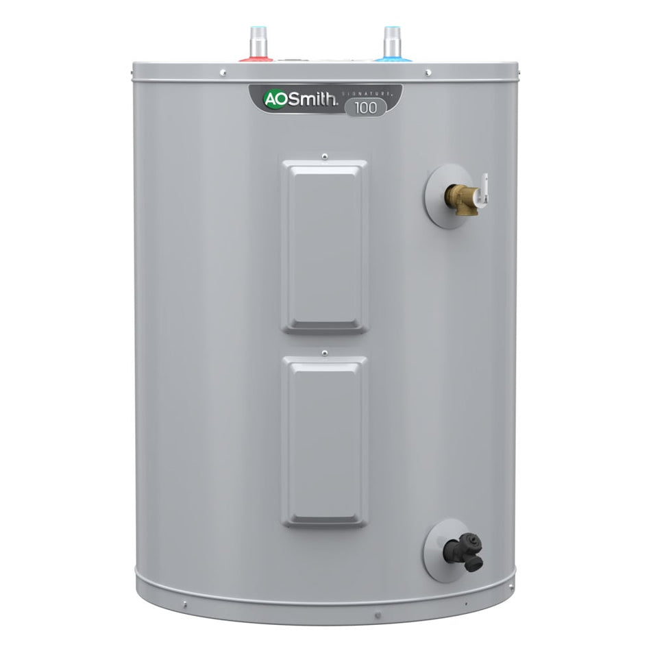 A.O. Smith  Signature 100 38-Gallon Lowboy 6-year Limited Warranty 4500-Watt Double Element Electric Water Heater