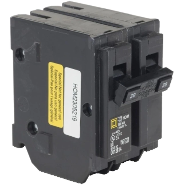 Square D  Homeline 30-Amp 2-Pole Standard Trip Circuit Breaker