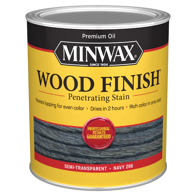 Minwax Wood Finish ölbasierter, halbtransparenter, marineblauer Innenbeize (1 Quart)