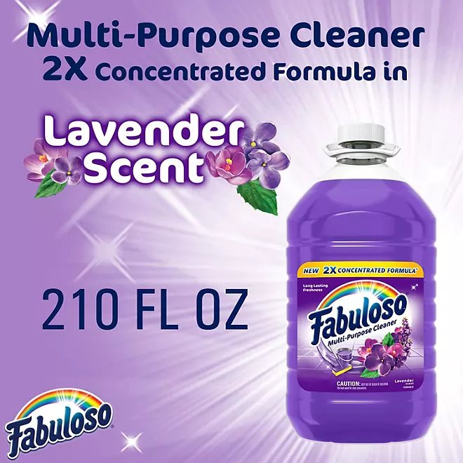 Fabuloso 2X Concentrated Multi-Purpose Cleaner, Lavender (210 fl. oz.)