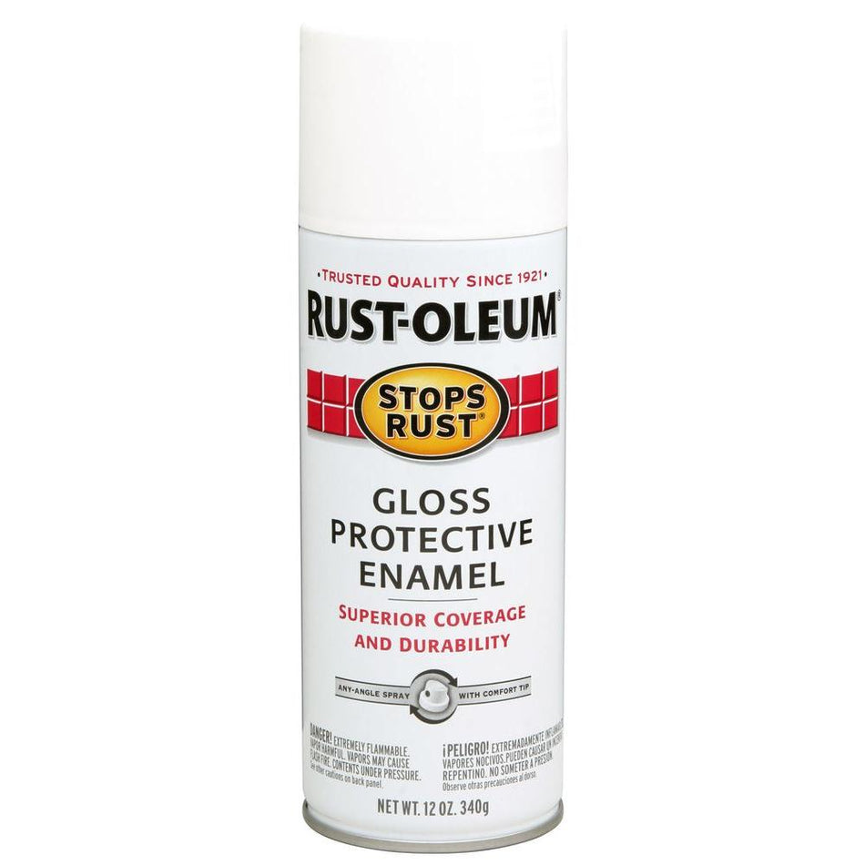 Rust-Oleum stoppt Rost glänzende weiße Sprühfarbe (NETTOGEWICHT. 12 oz)