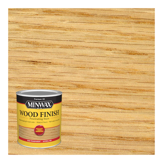 Minwax Wood Finish Ölbasierter, natürlicher, halbtransparenter Innenbeize (1 Quart)