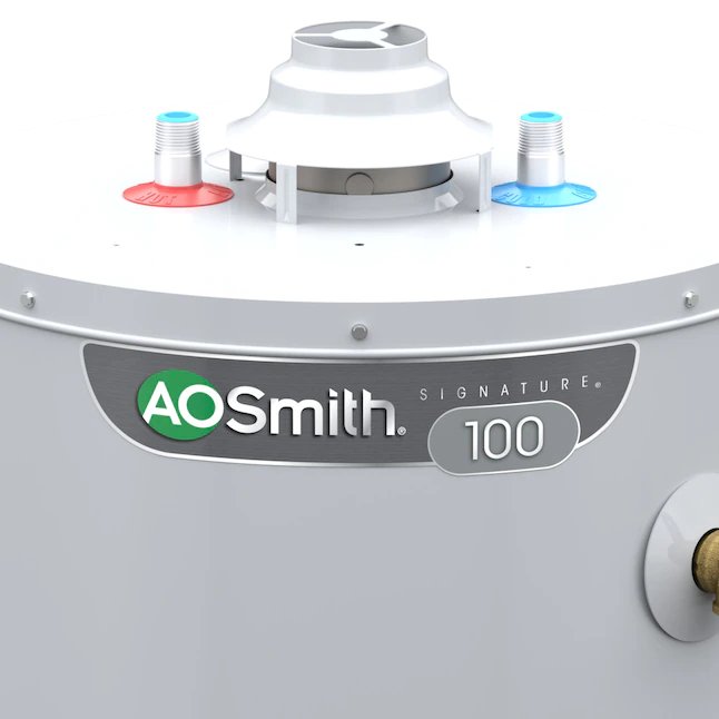 AO Smith Signature 100 Calentador de agua de propano líquido de 50 galones de altura, 6 años, limitado, 37000 BTU