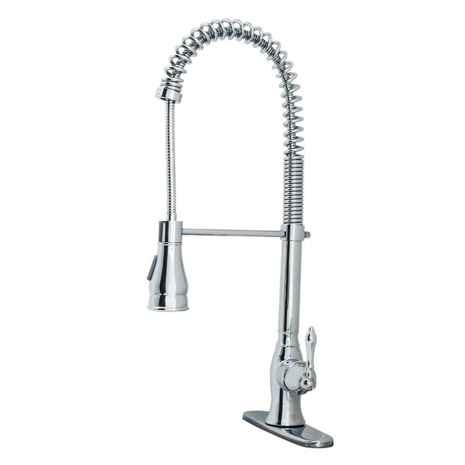 EZ-FLO Chrome Spring-Style Pull-Down Sprayer Kitchen Faucet – Kitchen Series