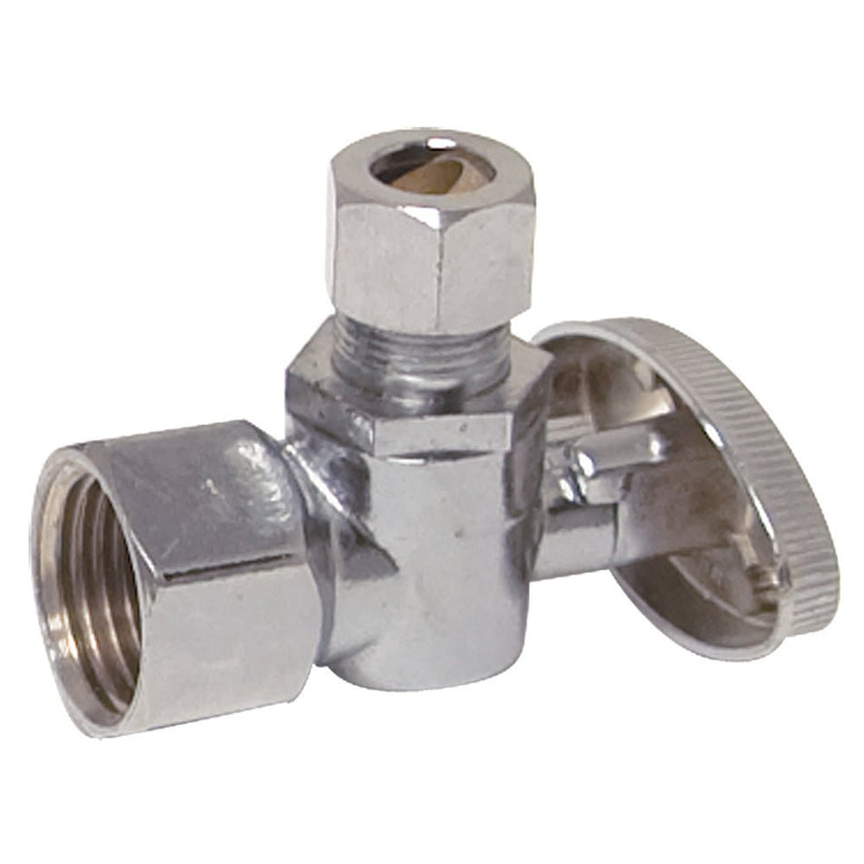 Eastman 1/4-Turn Angle Stop Valve – 3/8 in. FIP x 3/8 in. OD Comp