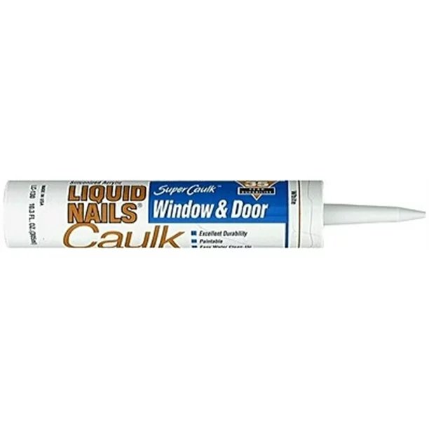 Liquid Nails Window &amp; Doors Super Caulk (transparente, 10.1 oz)