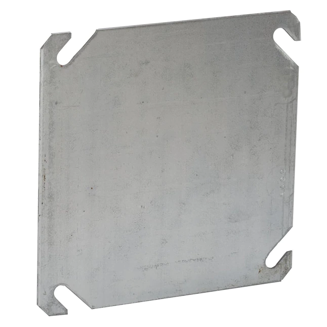 RACO  2-Gang Square Metal Electrical Box Cover