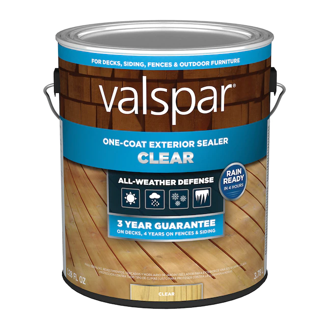 Valspar®  Pre-tinted Clear Exterior Wood Stain and Sealer (1 Gallon)