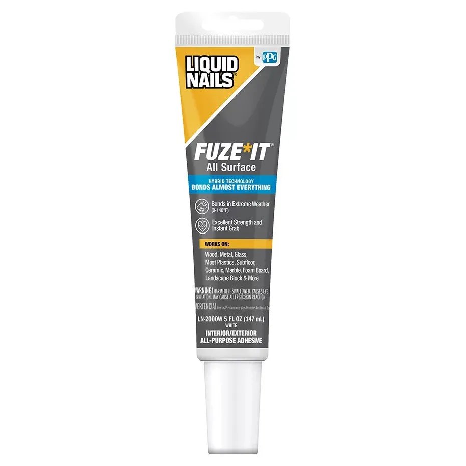 Liquid Nails Fuse It All Surface adhesivo de construcción (blanco, 5 oz)