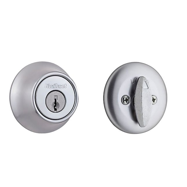 Kwikset Security 660 Deadbolt Series Satin Chrome Einzylinder-Riegel