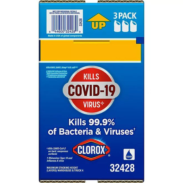 Clorox Performance Bleach (121 fl. oz./bottle, 3-Pack)