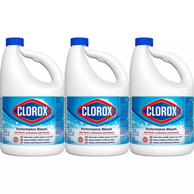 Clorox Performance Bleach (121 fl. oz./bottle, 3-Pack)