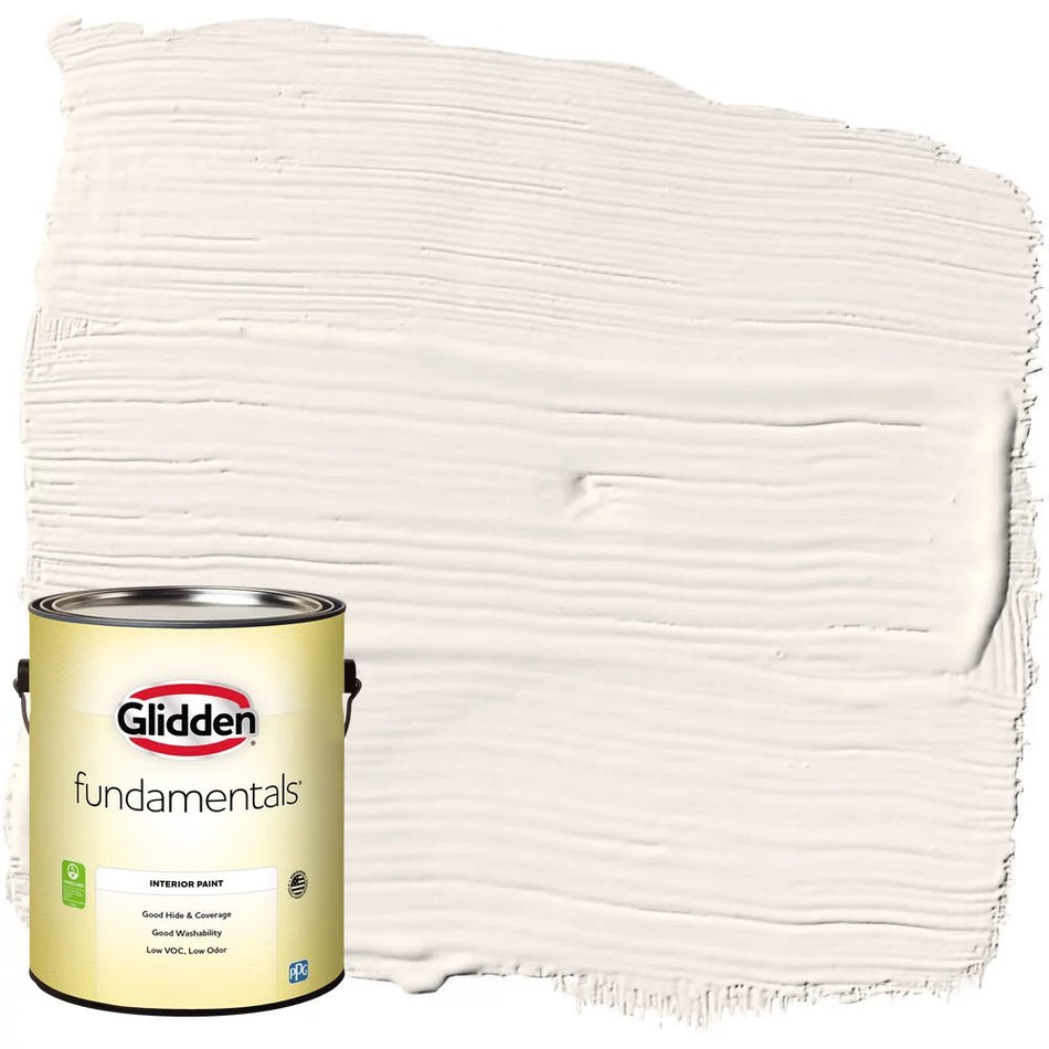 Glidden Fundamentals Grab-N-Go Interior Wall Paint, Antique White, (Eggshell, 1-Gallon)