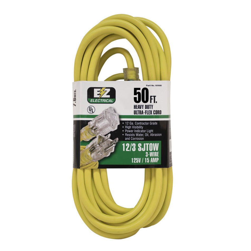 EZ-FLO 50 ft. Extension Cord with Indicator Light