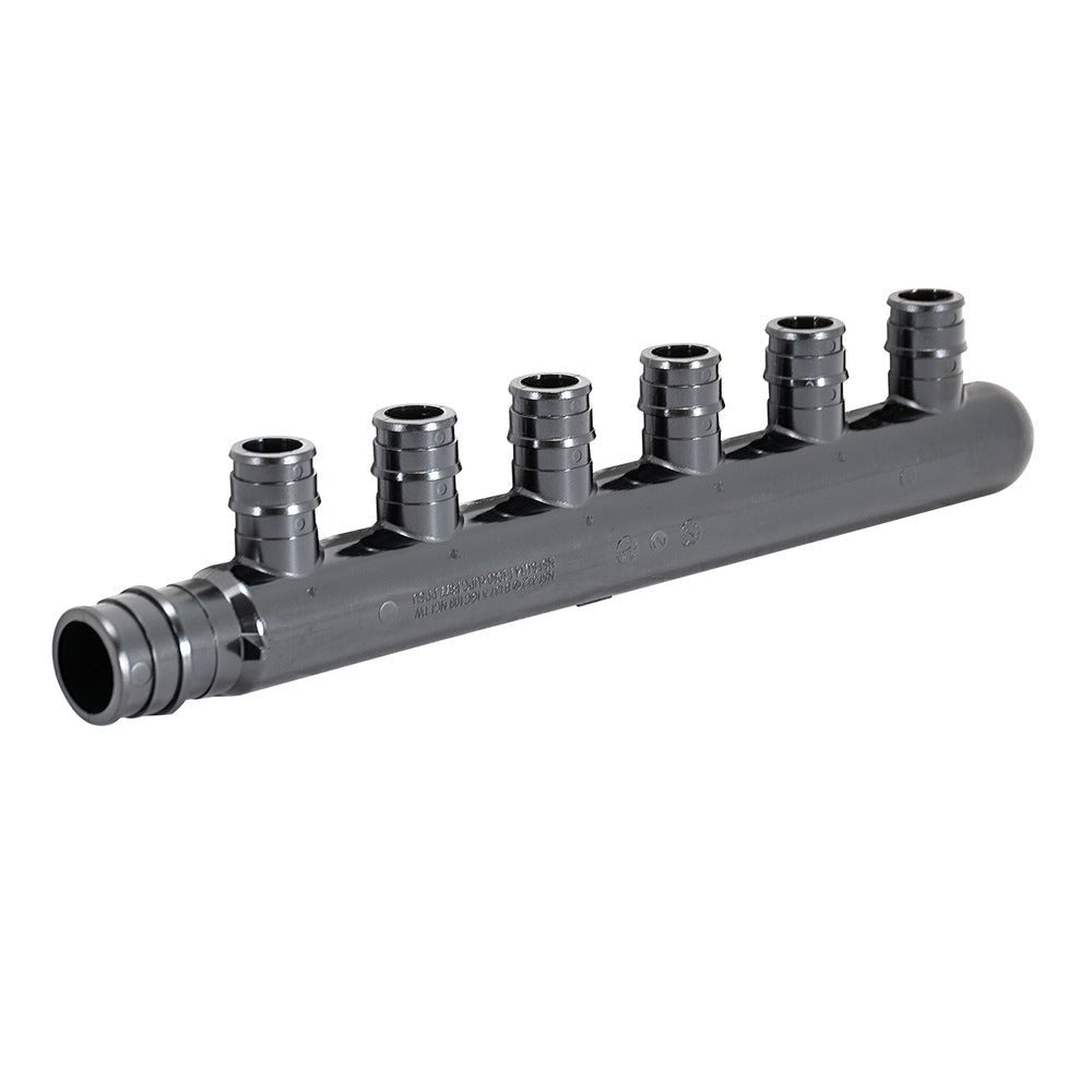 Eastman 6-Port F1960 PEX Closed Manifold – 3/4 In. x 1/2 In.