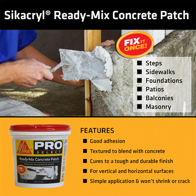 Sika Gray Fast Setting Acrylic 32-oz Patch