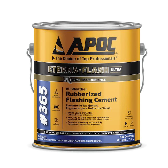 APOC Eterna-Flash ULTRA Fibered Cement Roof Sealant (1-Gallon)