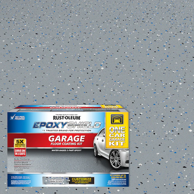 Rust-Oleum EpoxyShield 2-part Gray Gloss Concrete and Garage Floor Paint Kit (Kit)