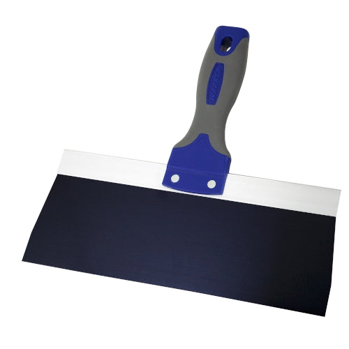 Cuchillo para encintado de paneles de yeso Warner ProGrip de 10 pulgadas de acero azul