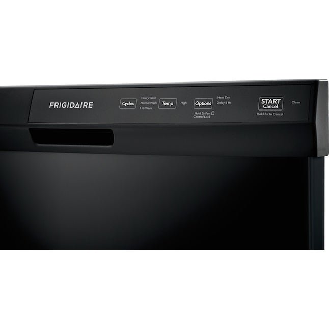 Frigidaire Front Control Lavavajillas empotrado de 24 pulgadas (negro)