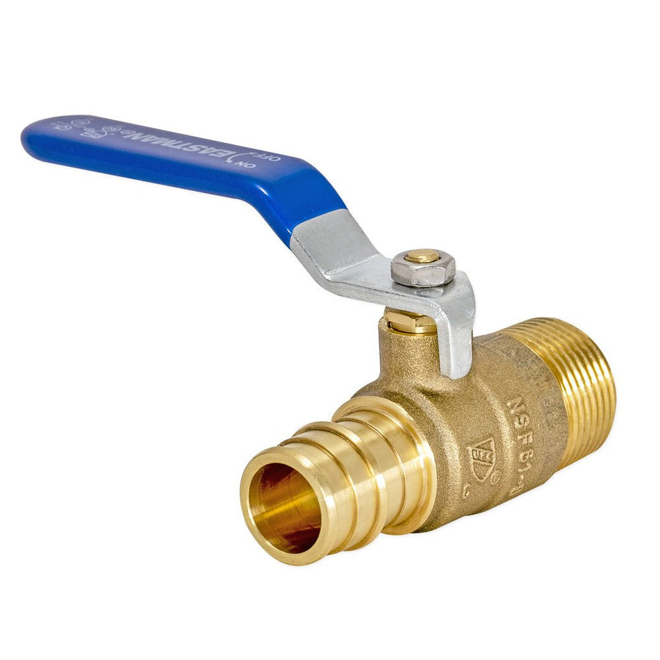 Eastman 3/4-in. MIP x 3/4-in. PEX-A Barb Lead-Free Ball Valve