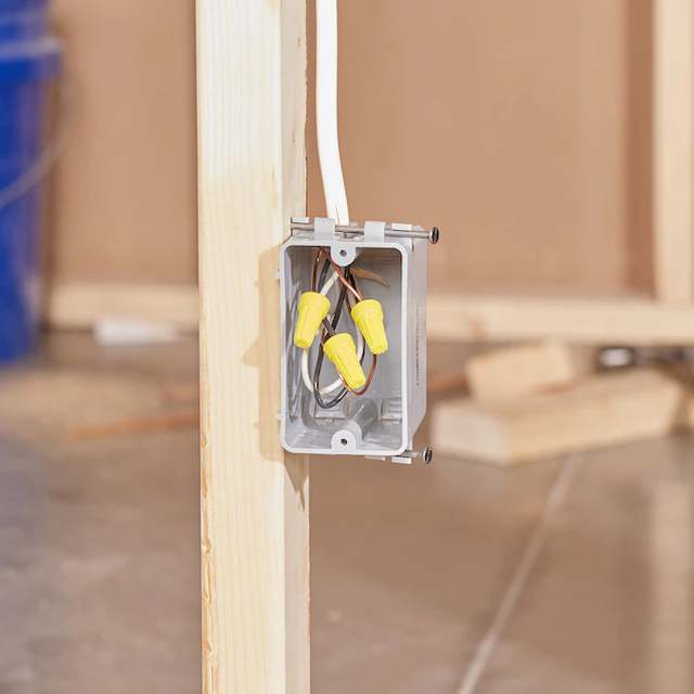 CANTEX 1-Gang PVC New Work Switch/Outlet Electrical Box