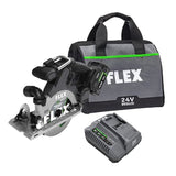 FLEX 24-volt 6-1/2-in Brushless Cordless Circular Saw Kit (1-Battery & Charger Included)