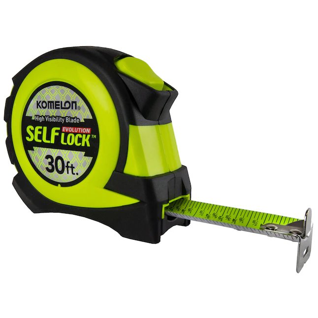 Komelon Self-Lock Evolution 30-ft Auto Lock Tape Measure