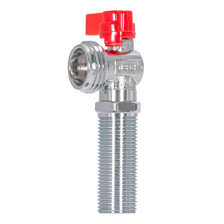 Eastman 1/2″ Sweat 1/4 Turn Pipe Inlet – Red Handle Stop Valve