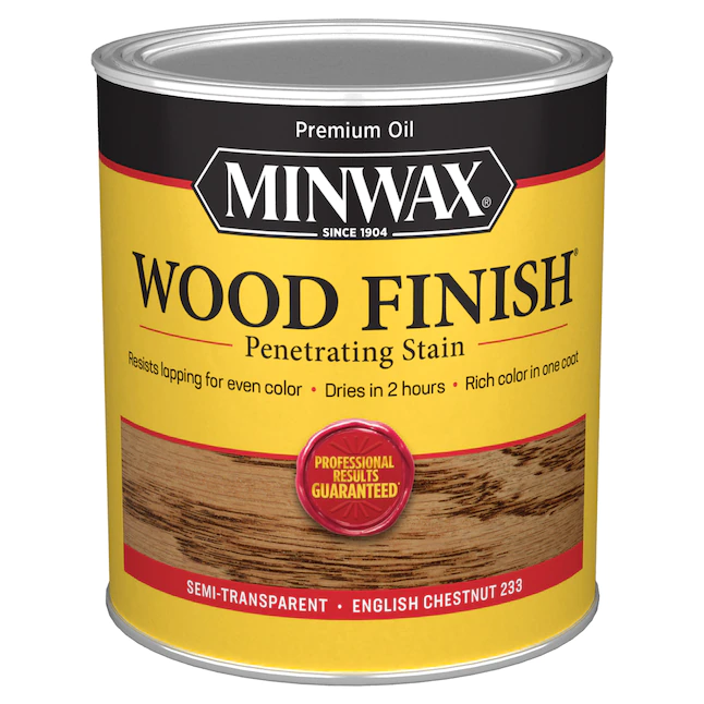 Minwax  Wood Finish Oil-Based English Chestnut Semi-Transparent Interior Stain (1-Quart)