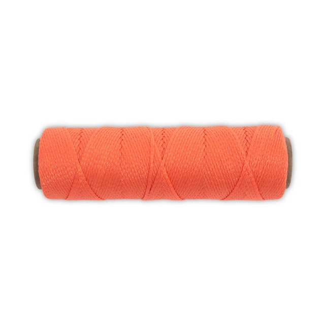 Marshalltown 250-Fuß-Mason-Line-Schnur aus fluoreszierendem Orange aus Nylon 