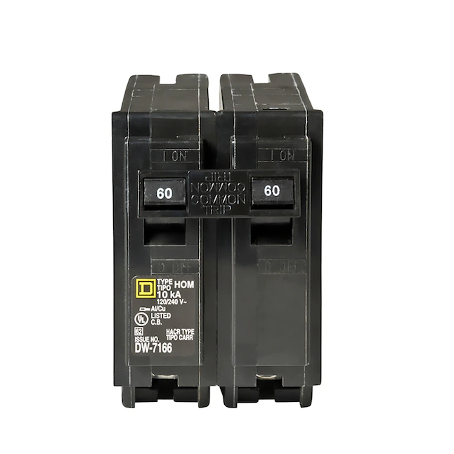 Square D  Homeline 60-Amp 2-Pole Standard Trip Circuit Breaker