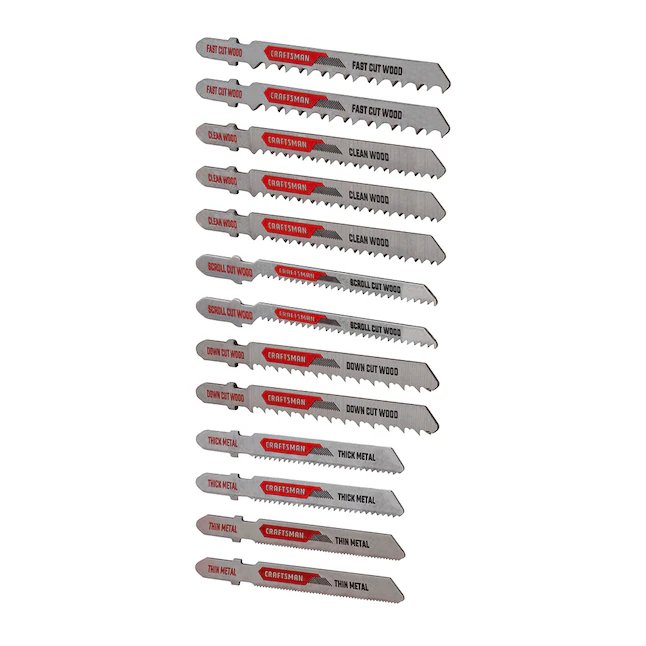 CRAFTSMAN T-shank High-carbon Steel Blade Set (13-Pack)