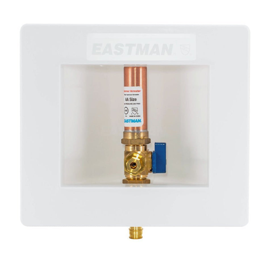 Eastman Ice Maker Outlet Box with Hammer Arrestor – 1/2 in. Expansion PEX