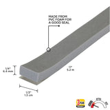 M-D 17-ft x 1/2-in Gray Foam Window Weatherstrip